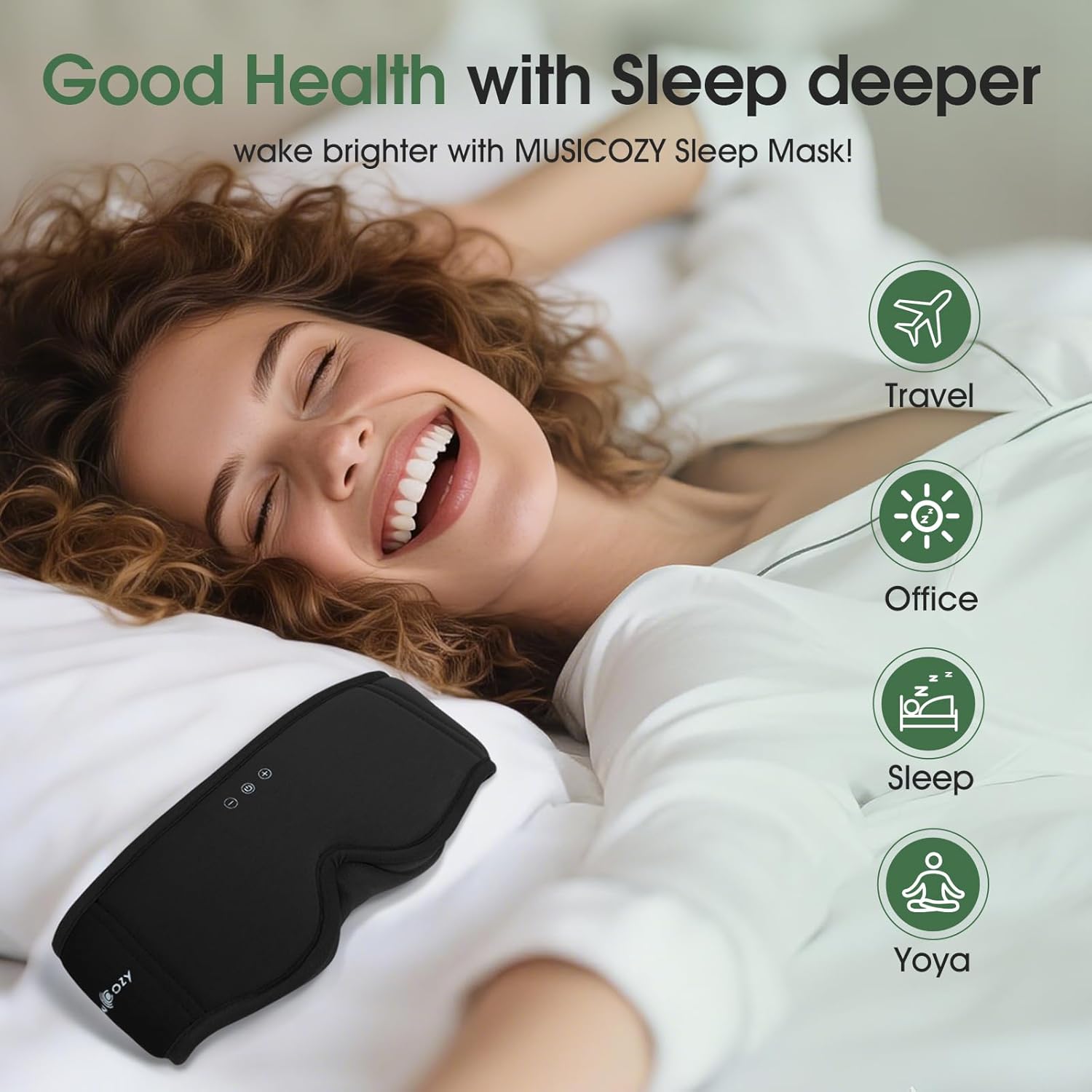 Thumbnail 6 de MUSICOZY Bluetooth Sleep Mask 14H playtime