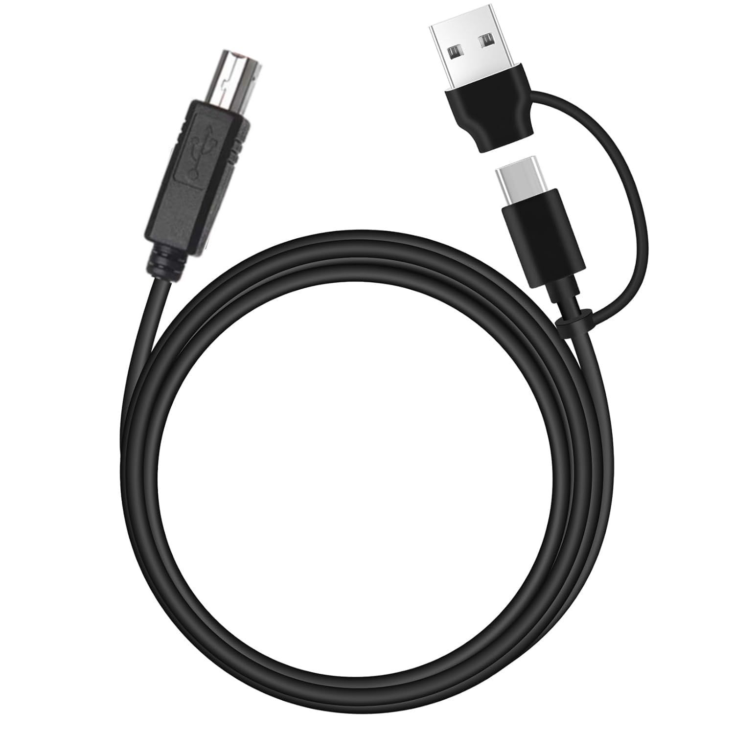 Thumbnail 1 de EGK 2 in 1 USB C to USB B Cable for Printer & External Drive, 6.5 ft