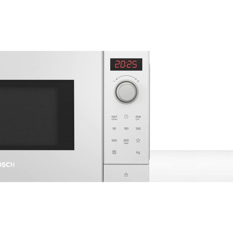 Detalle 2 de Bosch Serie 2 FFL023MW0 20L 800W: microondas compacto con AutoPilot y Mantener Caliente