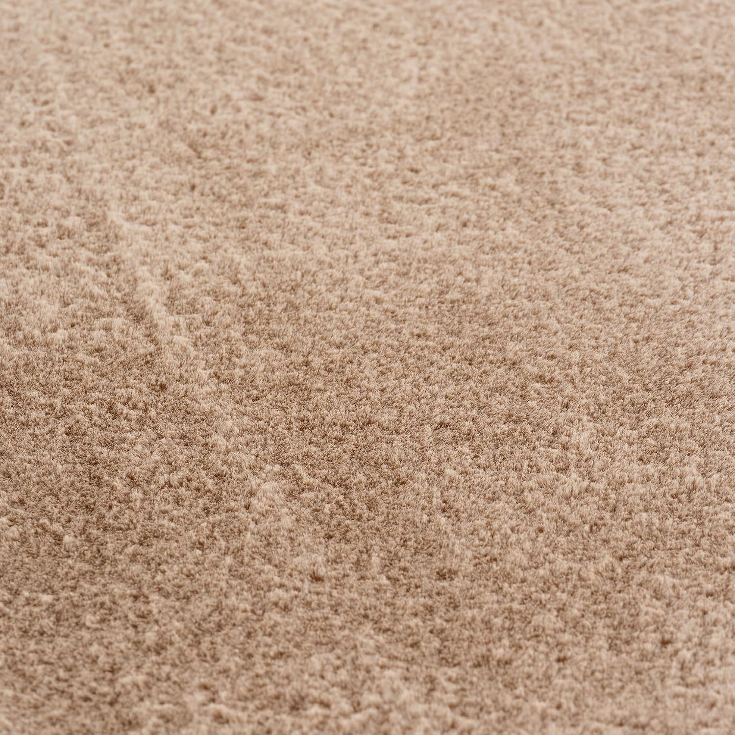 Thumbnail 6 de SIMPEX Alfombra Redonda Beige 200 cm | Suave, Antideslizante y Lavable