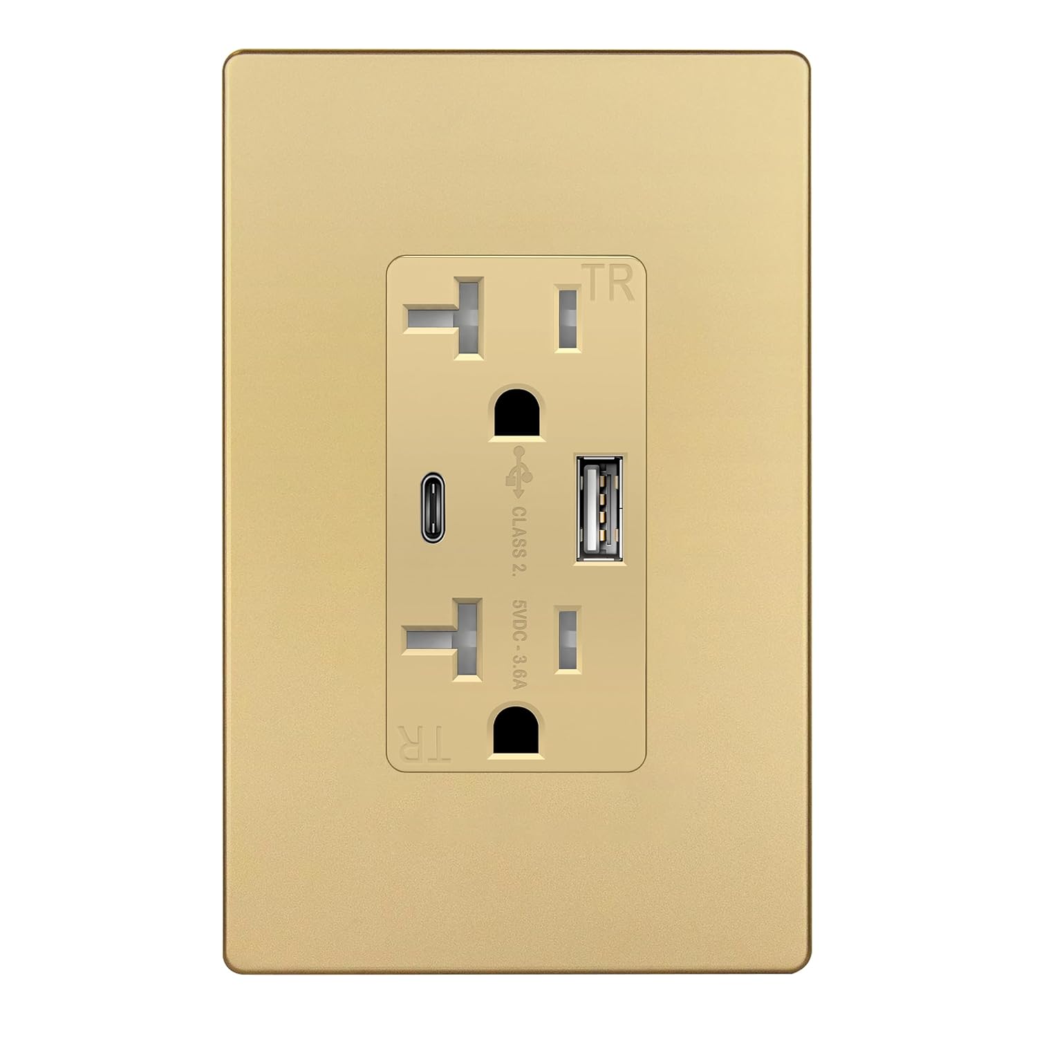 Detalle de TOPGREENER TU22036AC-GDWSI USB Outlet 3.6A 🔌