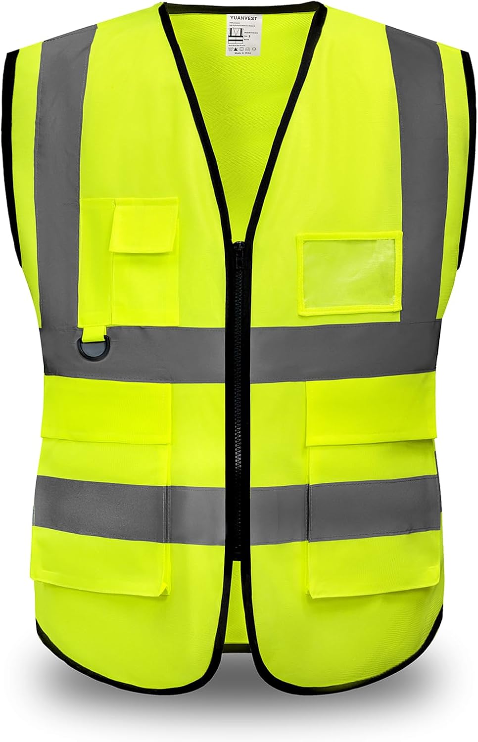 Detalle de YUANVEST Hi Vis Vest with 5 Pockets