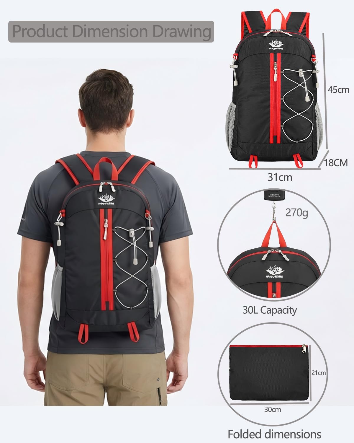 Thumbnail 1 de szyanlai 30L Hiking Backpack lightweight