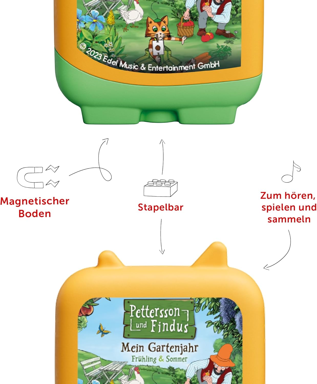 Thumbnail 3 de tonies Clever Toniebox Pettersson & Findus – Findus explique le monde, mon année au jardin (printemps et été)