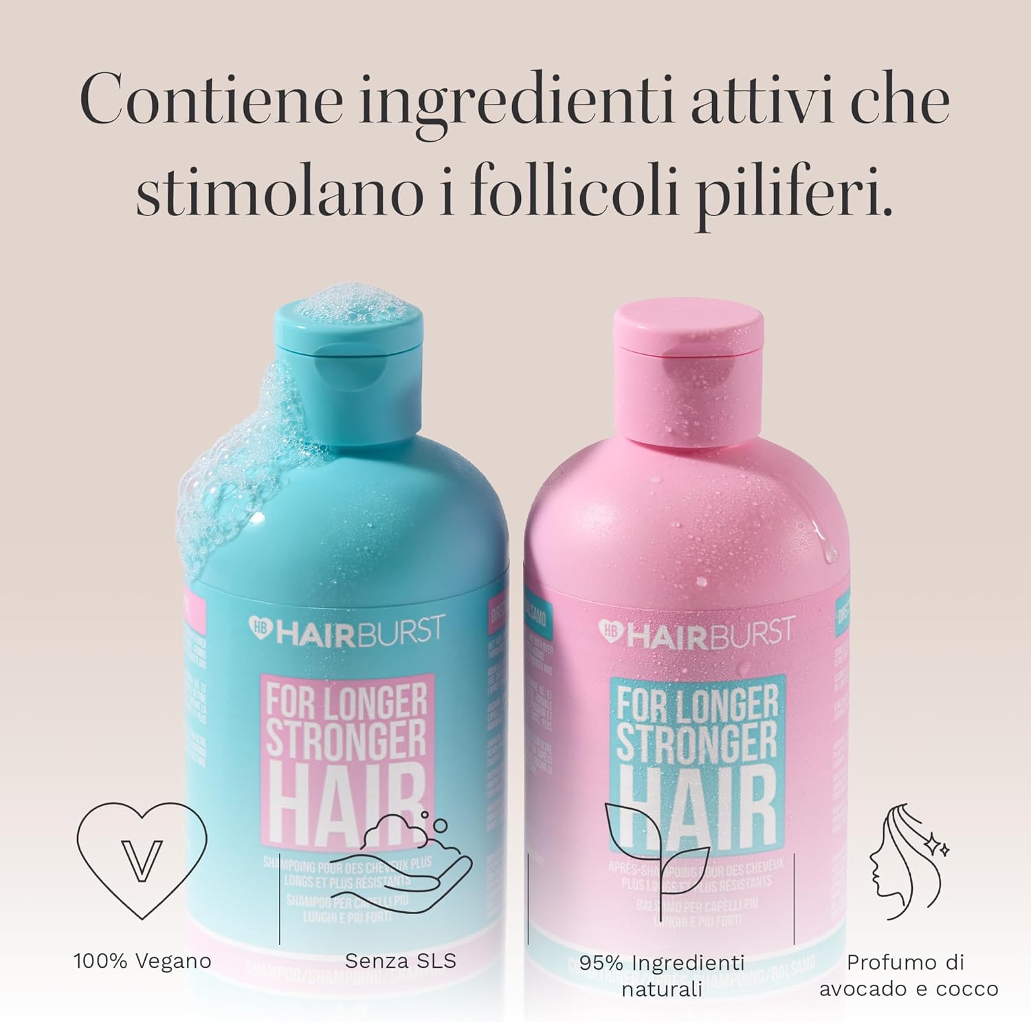 Thumbnail 1 de HAIR BURST Shampoo e Balsamo in set per la crescita dei capelli (senza SLS e parabeni)