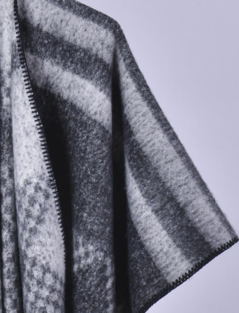 Detalle de Miaikvs Women Poncho Cape Reversible Oversized Warm Open Front Shawl Wrap