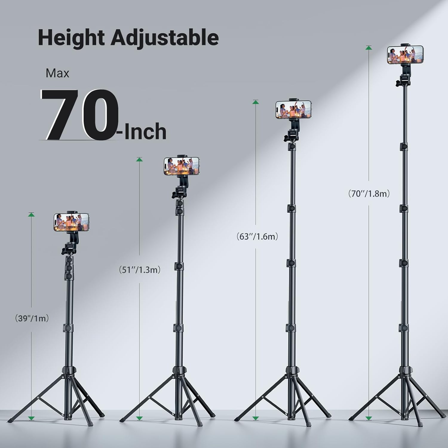 Detalle de UGREEN iPhone Tripod Stand 1.8m