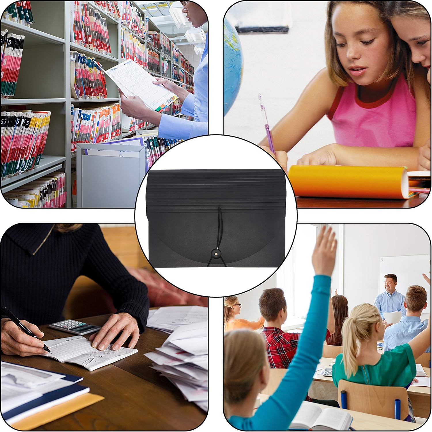 Thumbnail 5 de MEKNAAIL File Organiser 24 Pockets A4