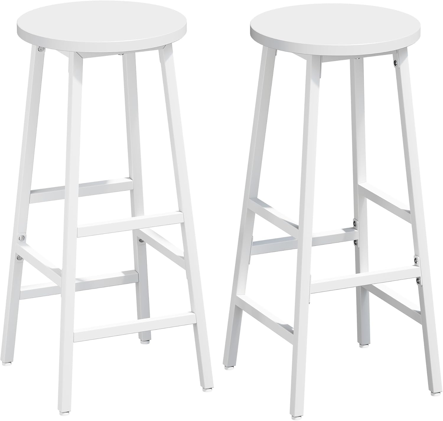 Thumbnail 6 de YOUDENOVA Set 2 sgabelli da bar in stile industriale, 71 cm, struttura legno e metallo, nero