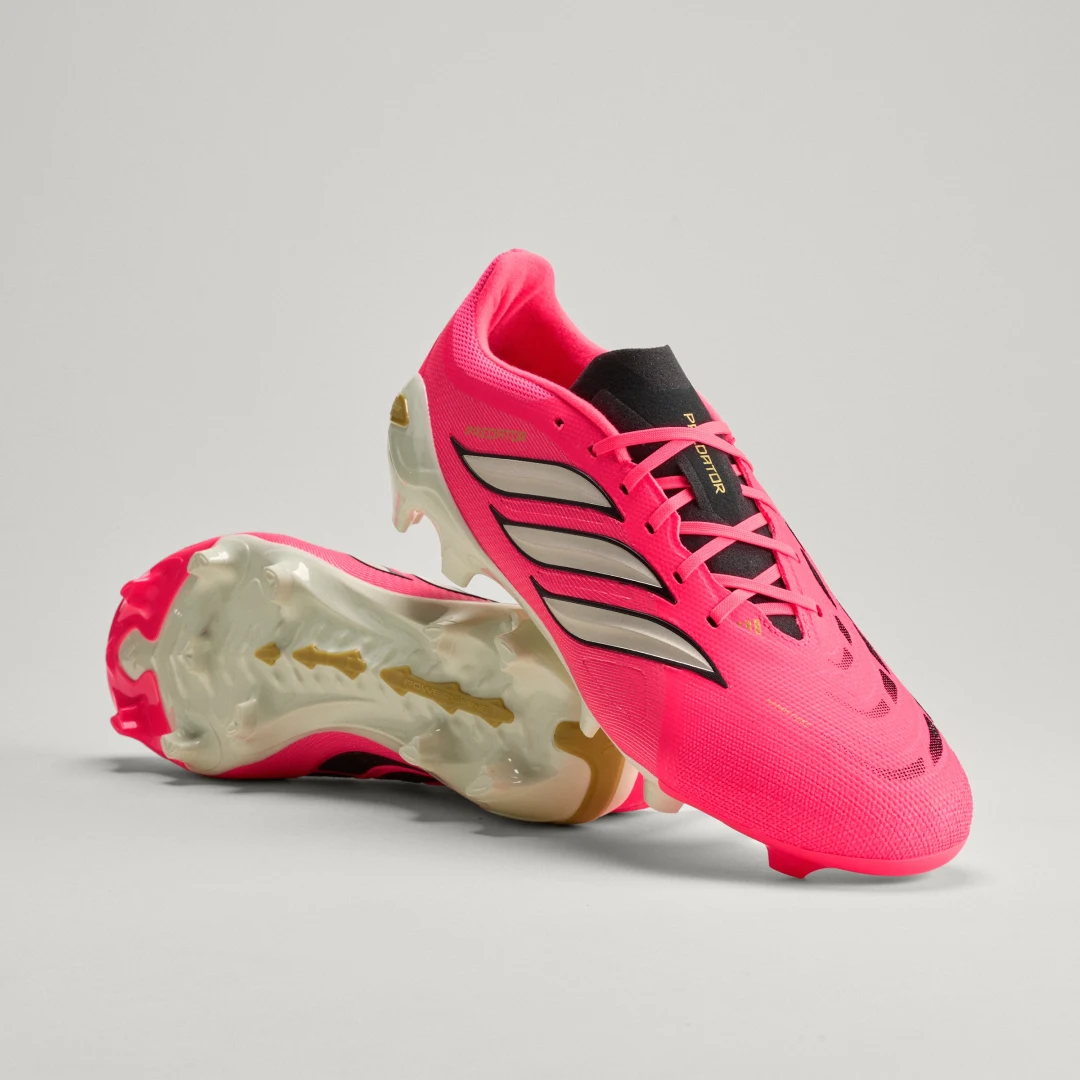 Detalle de Predator League para césped natural seco de Adidas - Bota rosa