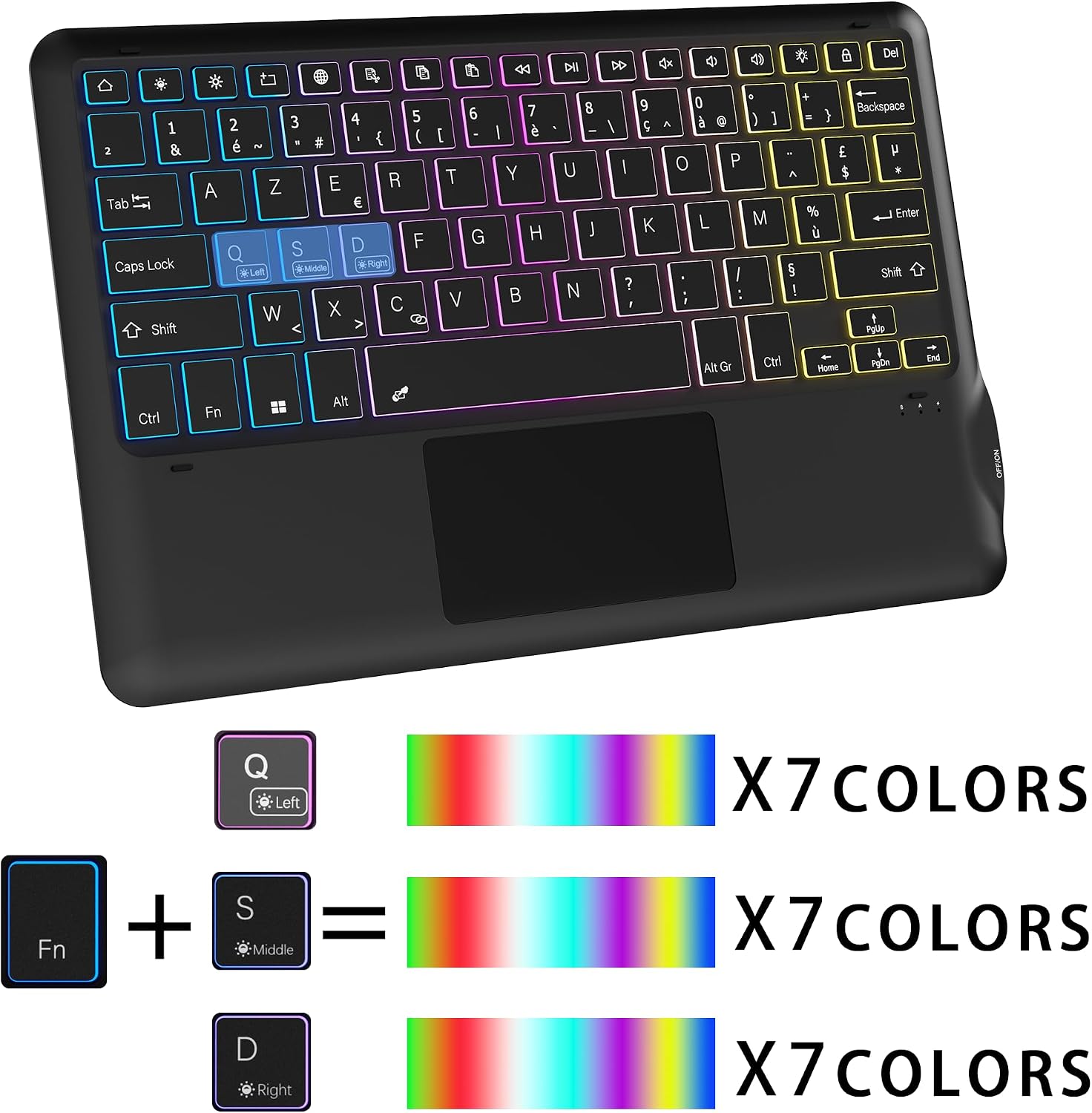 Detalle de VANKEYPAD Clavier pour Galaxy Tab S10+ 12,4