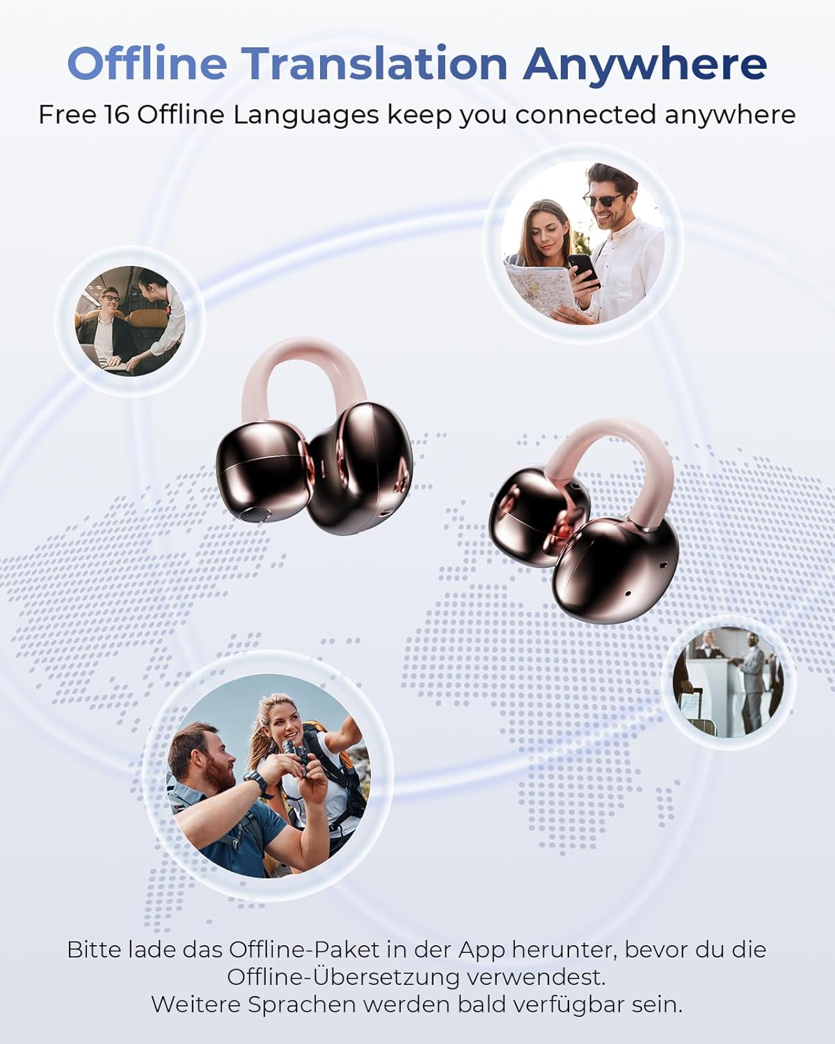 Thumbnail 2 de Kentfaith AI Écouteur traducteur Bluetooth 6.0