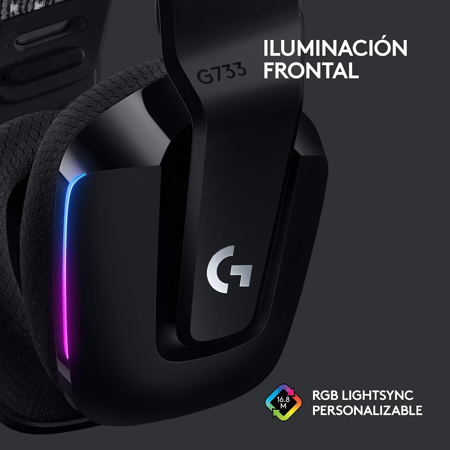 Thumbnail 3 de Logitech G G733 Lightspeed: auriculares inalámbricos para gaming con micrófono Blue Vo!CE y RGB