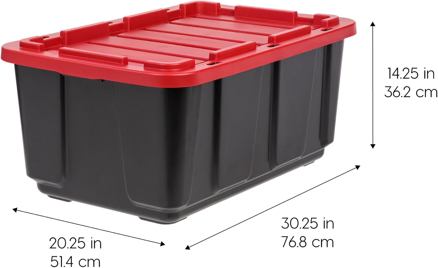 Detalle de IRIS USA 4-Pack 27 Gallon Storage Bins with Lids