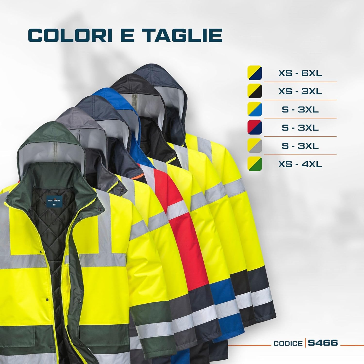 Thumbnail 4 de Portwest S466YGYM Giacca Imbottita M 🧥