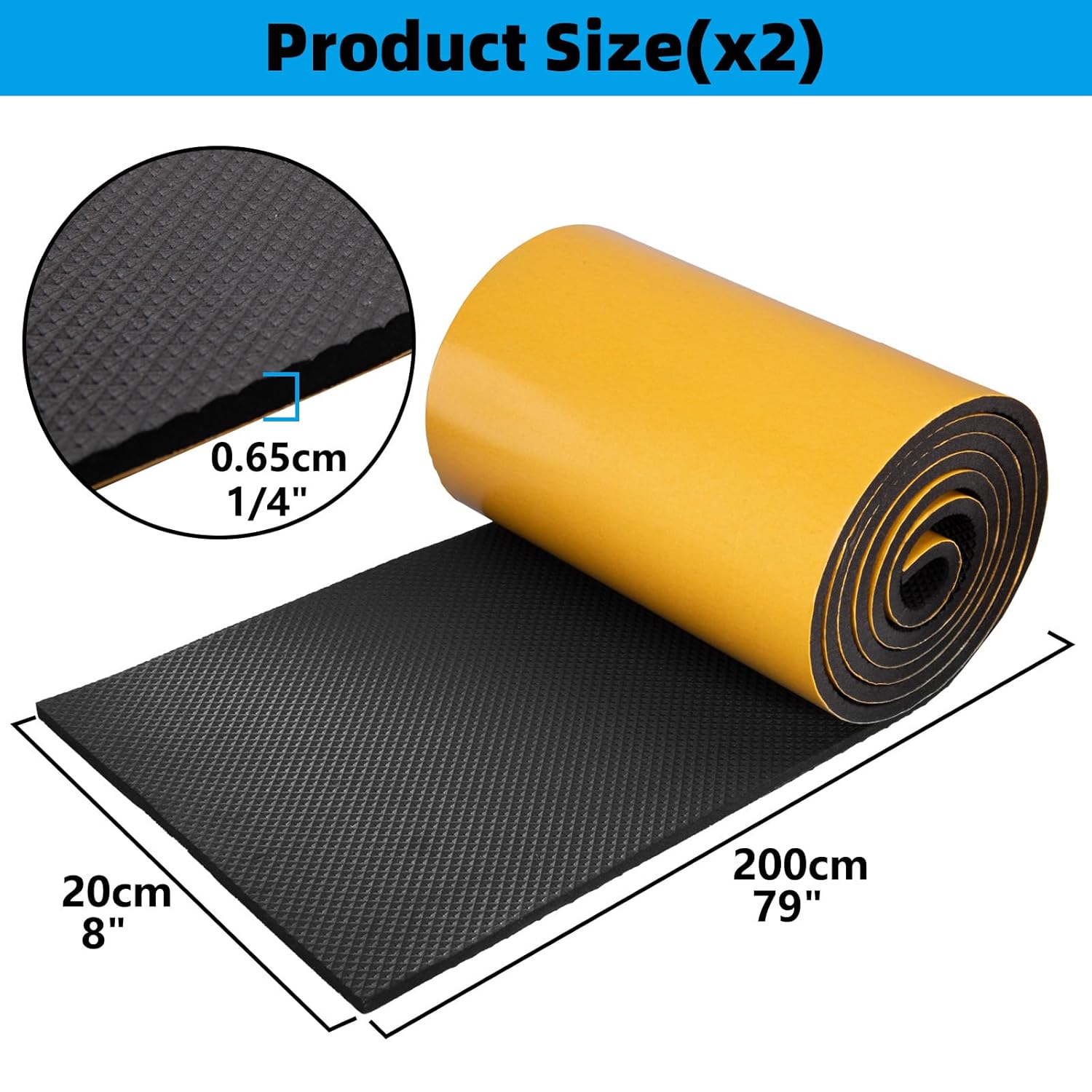 Thumbnail 6 de Spurtar Garage Wall Protectors: Self-Adhesive EVA Foam Car Door Edge Guards (2 Rolls, 2000 x 200 x 6 mm each)