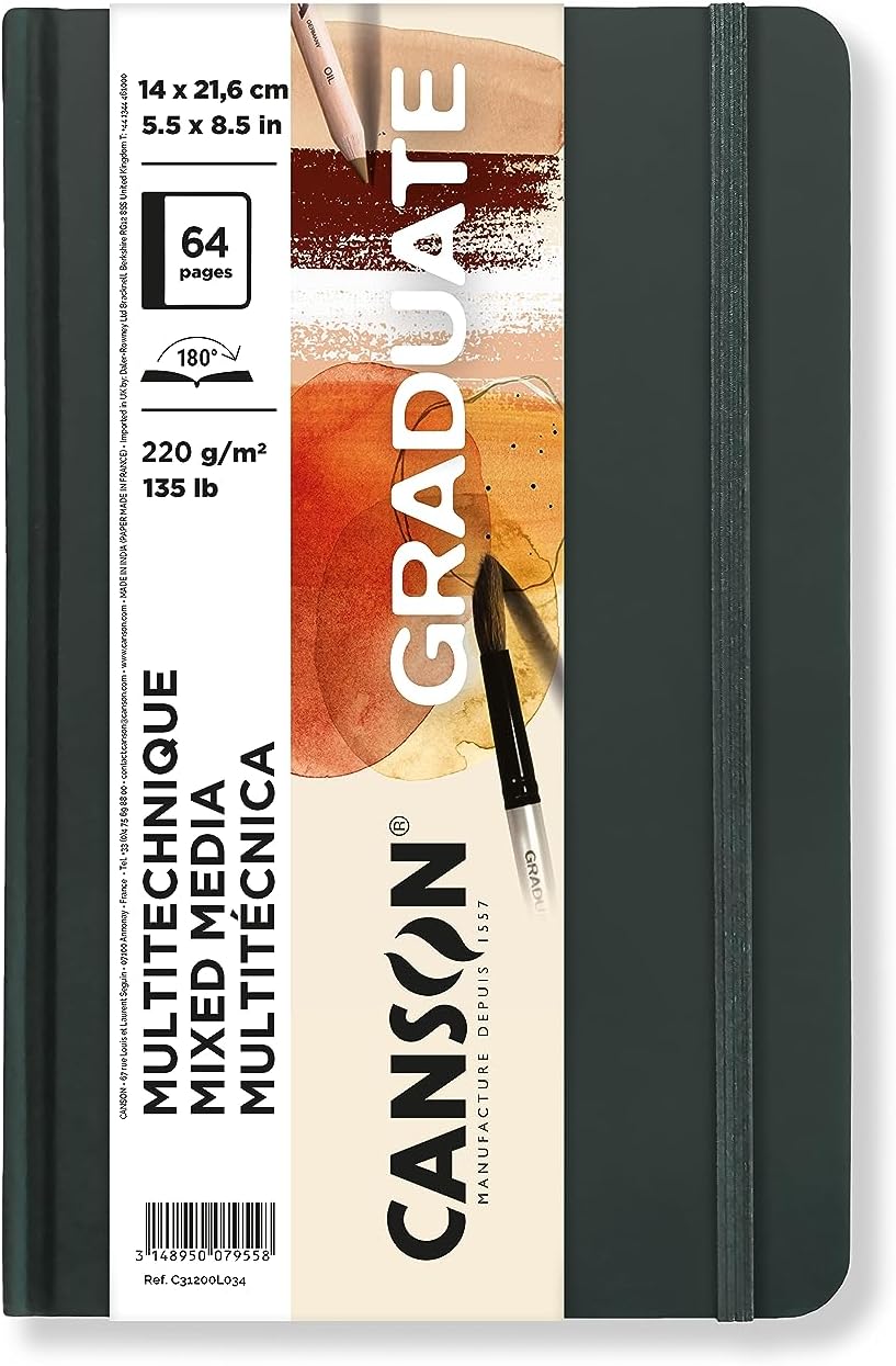Thumbnail 5 de Canson Graduate Book Blocchi da Disegno 21,6 x 14 cm, 36 fogli, 200 g/m², copertina rigida bianca