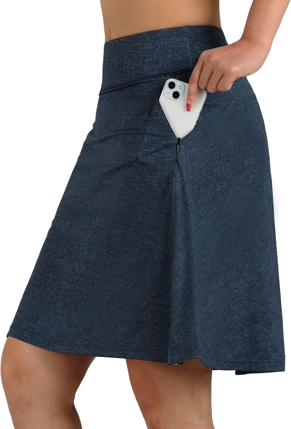 Thumbnail 6 de ANIVIVO Women's Skorts Skirts 20" Knee Length with High Waist, 4 Pockets & Built-in 5" Lined Shorts