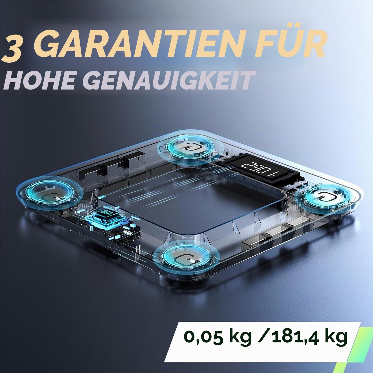 Thumbnail 6 de RunSTAR Körperfettwaage mit App, 180 kg