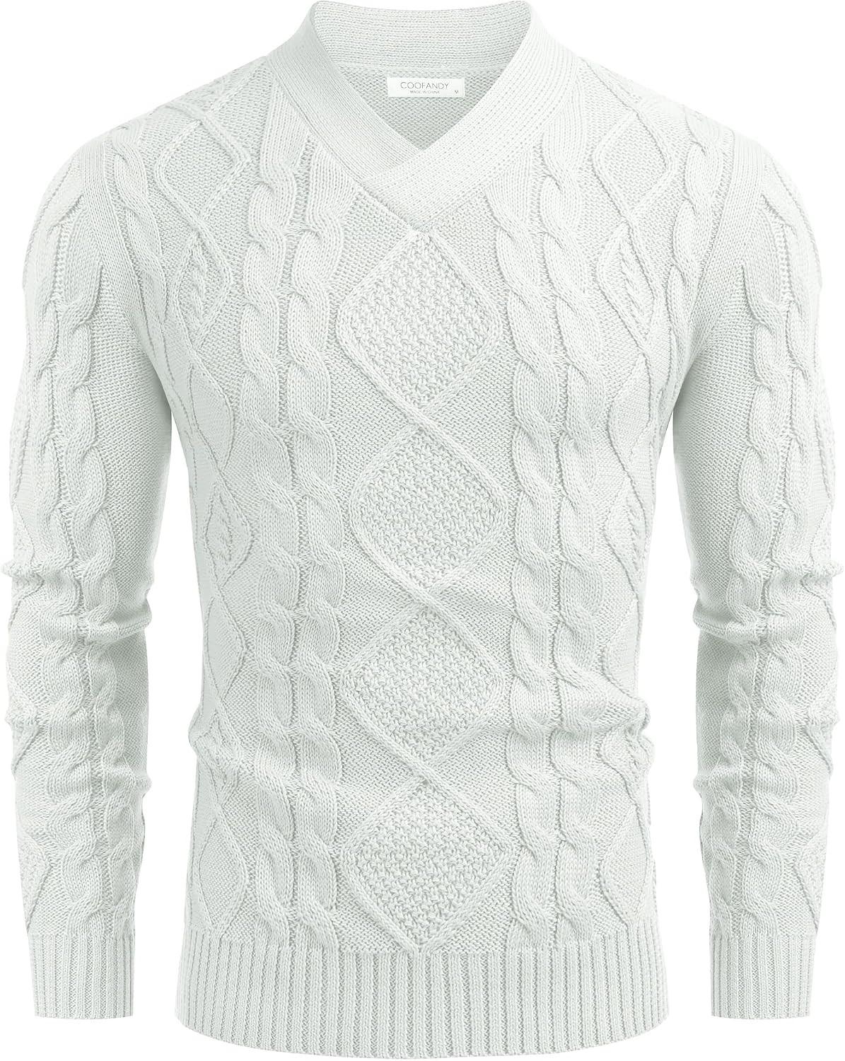 Thumbnail 4 de COOFANDY Maglione invernale slim fit V