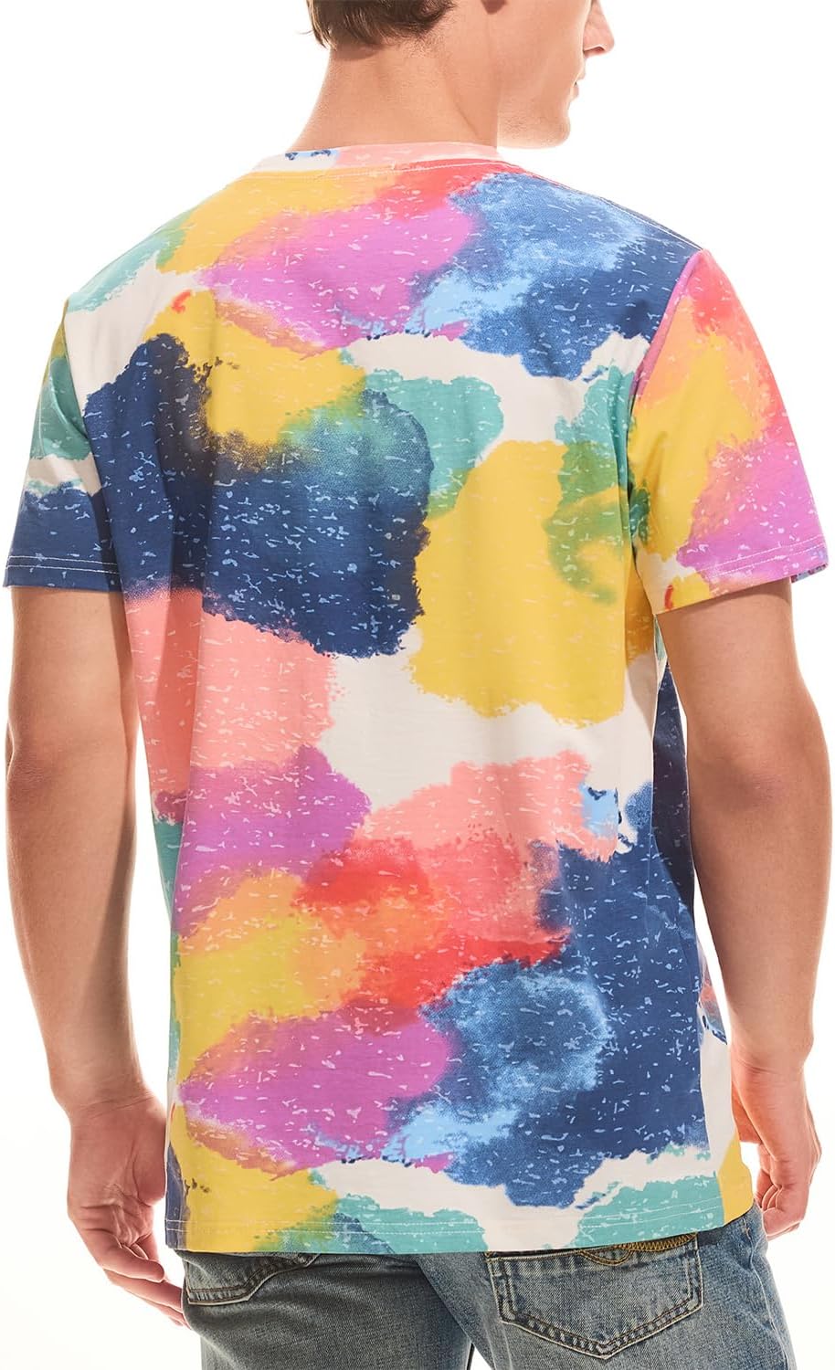 Detalle de USALL Herren Sommer-Druckshirt 95% Baumwolle
