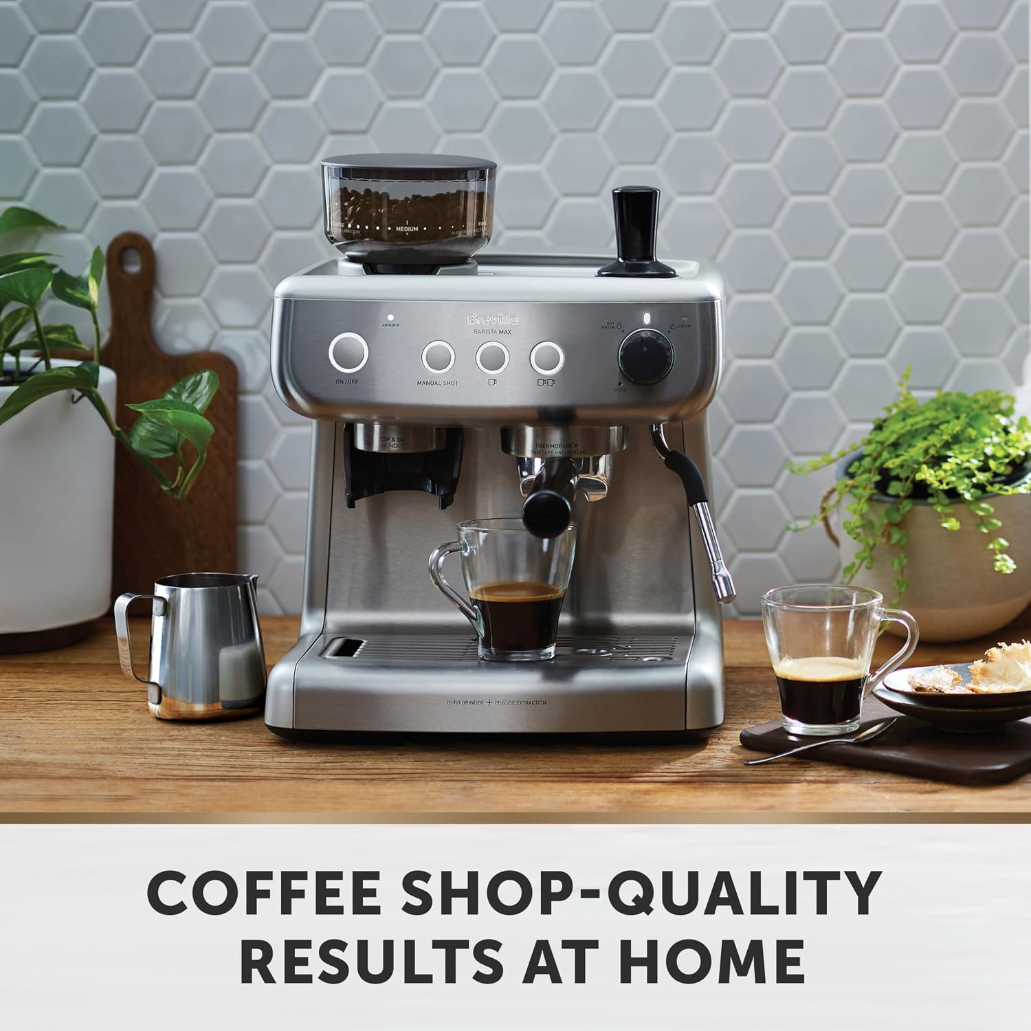 Detalle de Breville Barista Max Espresso Machine with Integrated Grinder