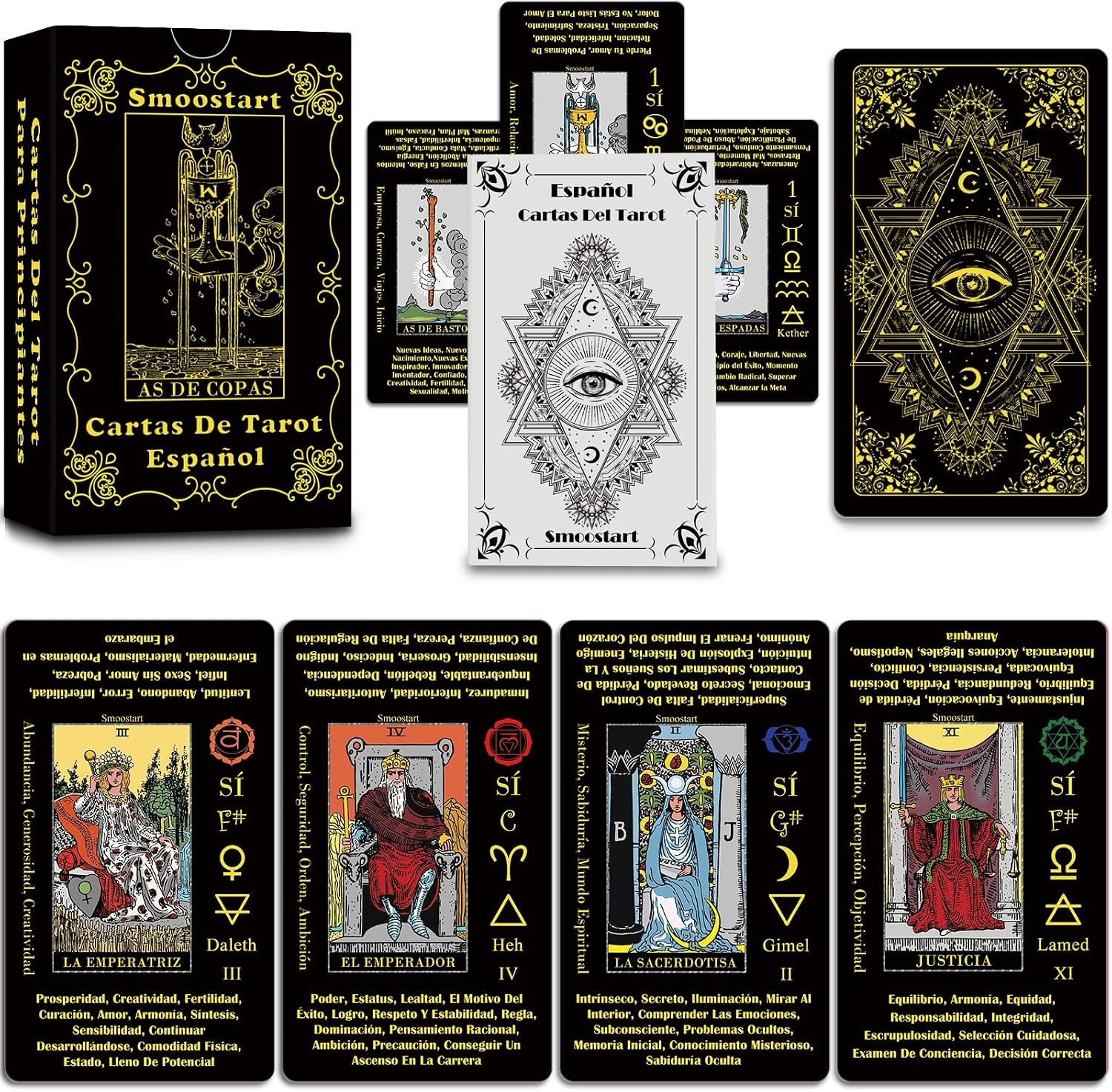 Detalle de Smoostart Cartas Tarot Español para Principiantes 🔮