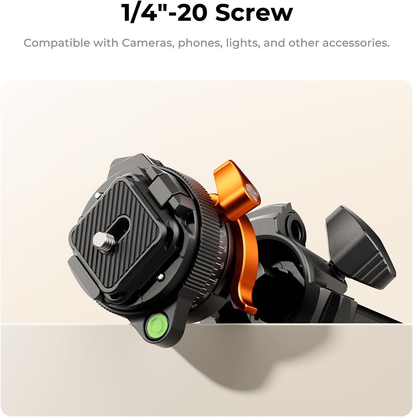 Detalle de K&F CONCEPT 60"/153cm Carbon Fibre Tripod for Camera with 360° Panorama Head