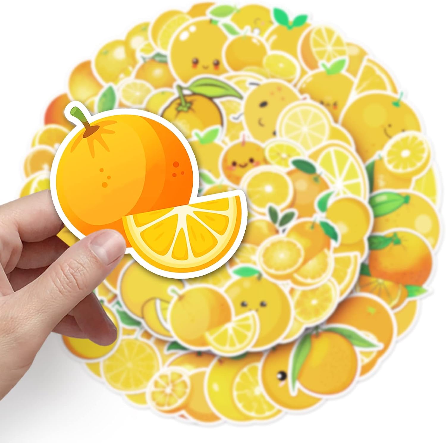 Detalle de Orange Laptop Sticker 50er Pack