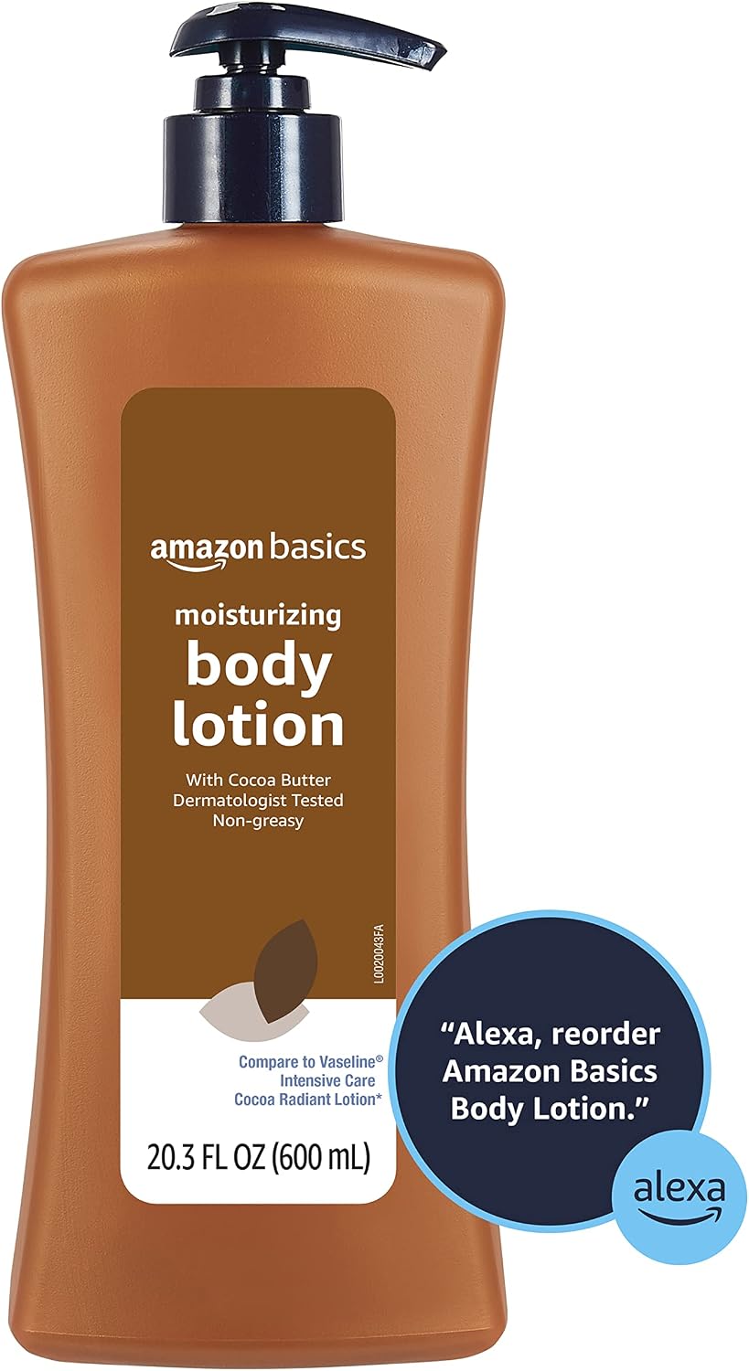 Thumbnail 3 de Amazon Basics Moisturizing Cocoa Butter Body Lotion for Dry Skin — 4-Pack, 20.3 Fl Oz Each