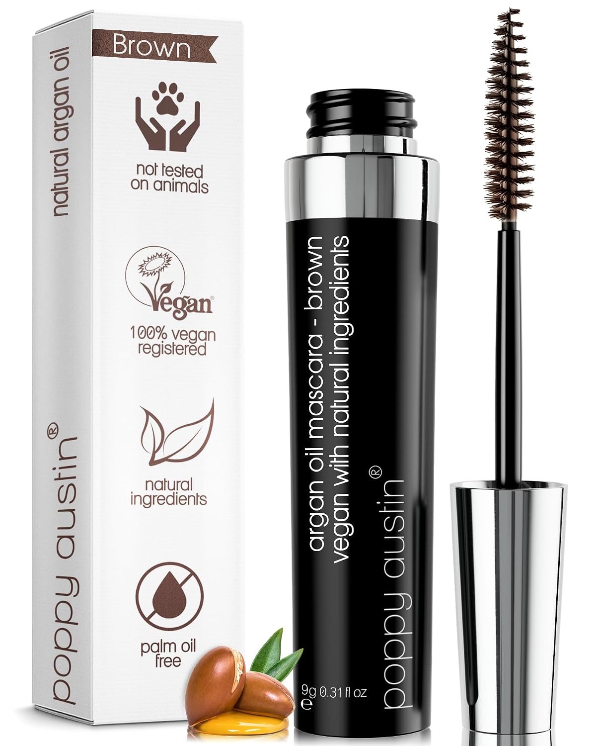 Detalle de Poppy Austin Brown Mascara 0.31 Fl Oz