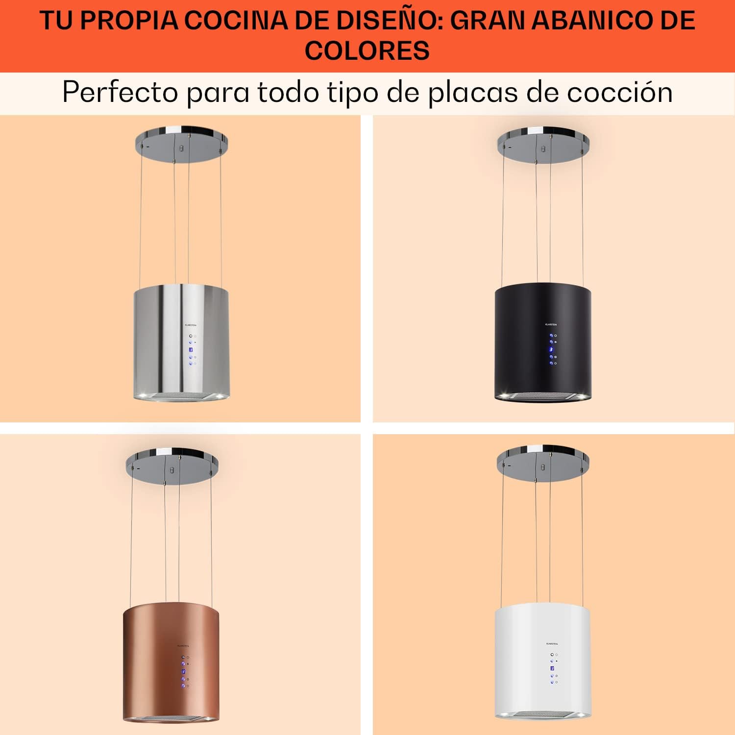 Thumbnail 6 de Klarstein Campana Isla Cocina Extractor