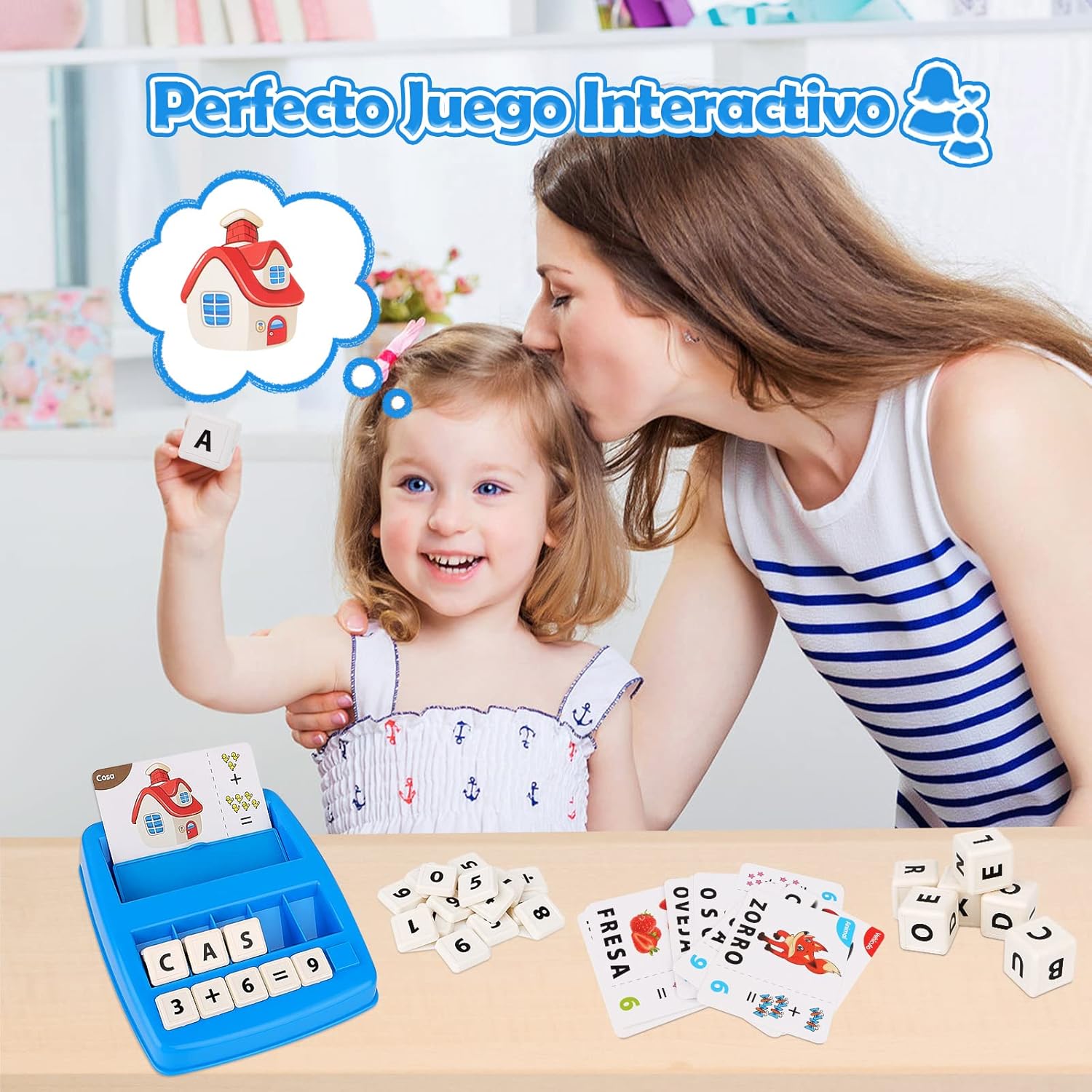 Detalle de Joozmui Juguetes Aprende Letras y Números 2 en 1