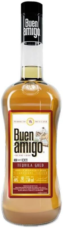 Detalle de Tequila Buen Amigo Gold 🍹 Dorado Mexicano Suave 700ml