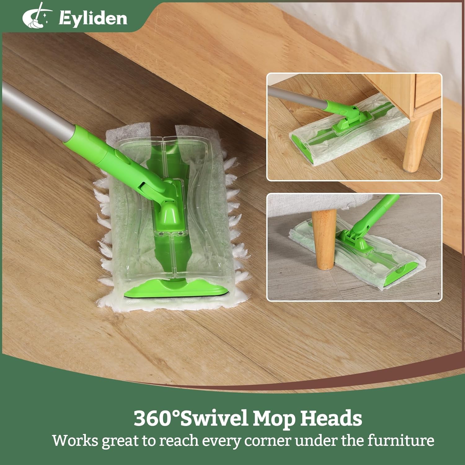 Detalle 2 de Eyliden Sweeper Mop Starter Kit with 36 Refills