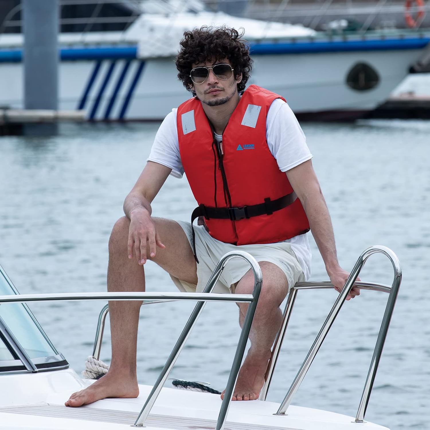 Thumbnail 5 de Leader International Schwimmhilfe Erwachsene – Feststoffweste mit Auftrieb bis zu 50N (Größe M)