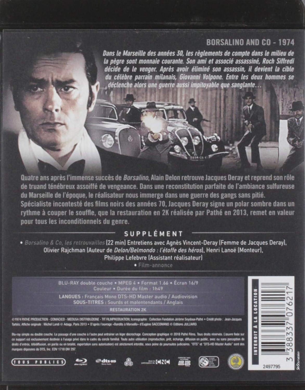 Detalle 2 de PATHE Borsalino & Co Blu-ray 1974
