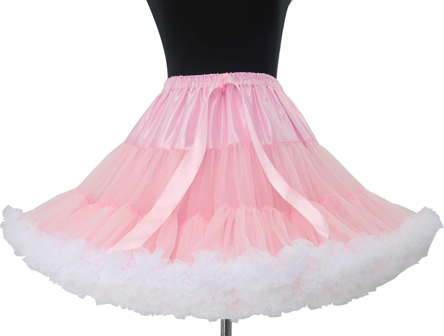 Thumbnail 6 de Colyanda 3-Layered Pleated Tulle Petticoat Tutu Skirt, 15.7-Inch