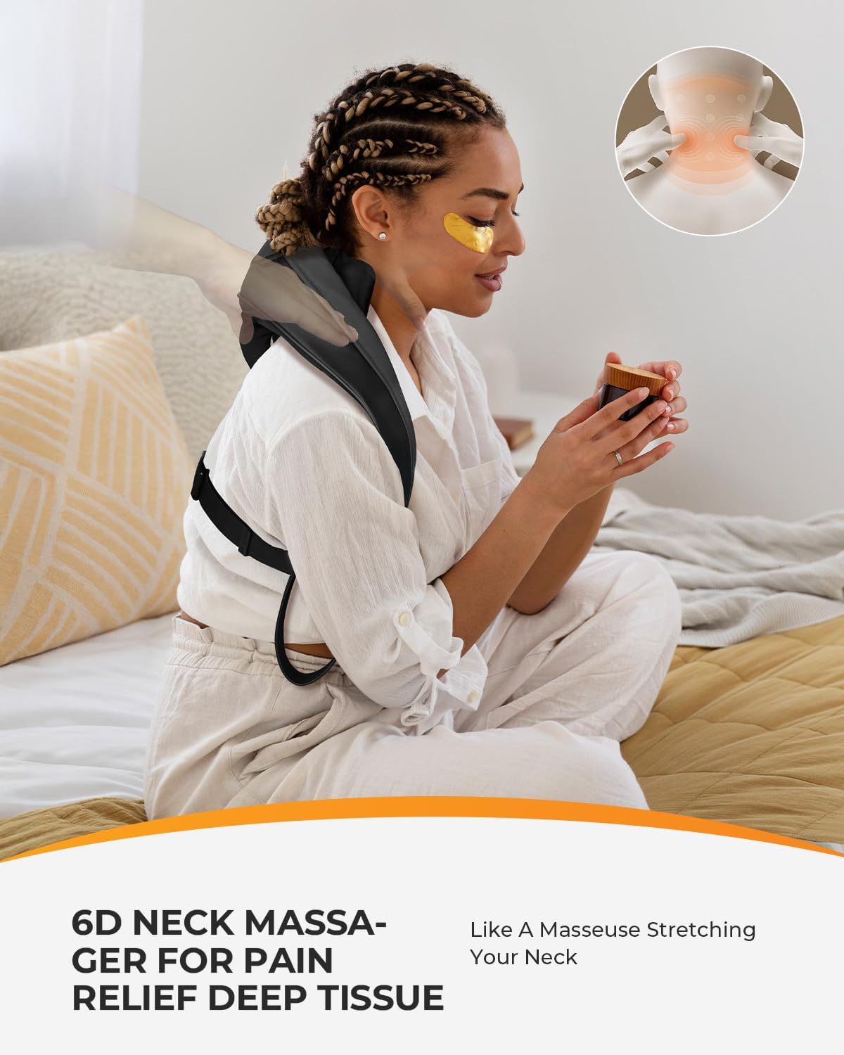 Thumbnail 4 de CooCoCo Cordless Neck Massager 6D Shiatsu