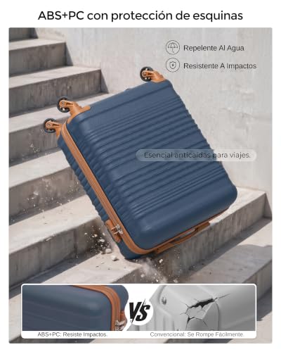 Detalle de COOLIFE EasyJet: Maleta Cabina 55x40x20 cm + Mochila de Negocios 40x30x20 cm