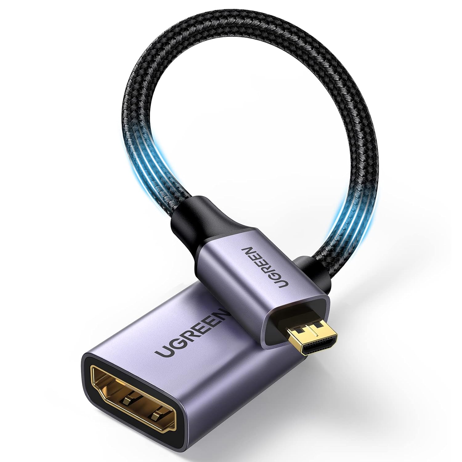 Detalle de UGREEN Adaptador Micro HDMI a HDMI 4K