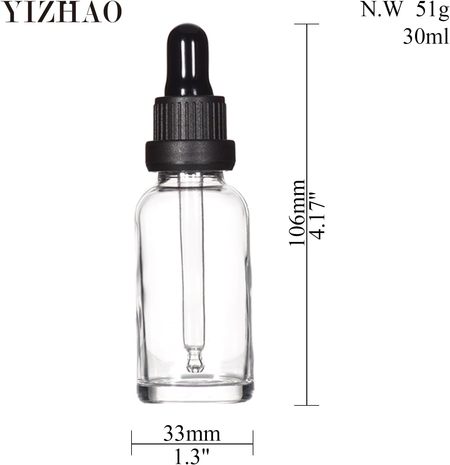 Thumbnail 1 de YIZHAO Bottiglie contagocce in vetro 30 ml, set 12 pezzi
