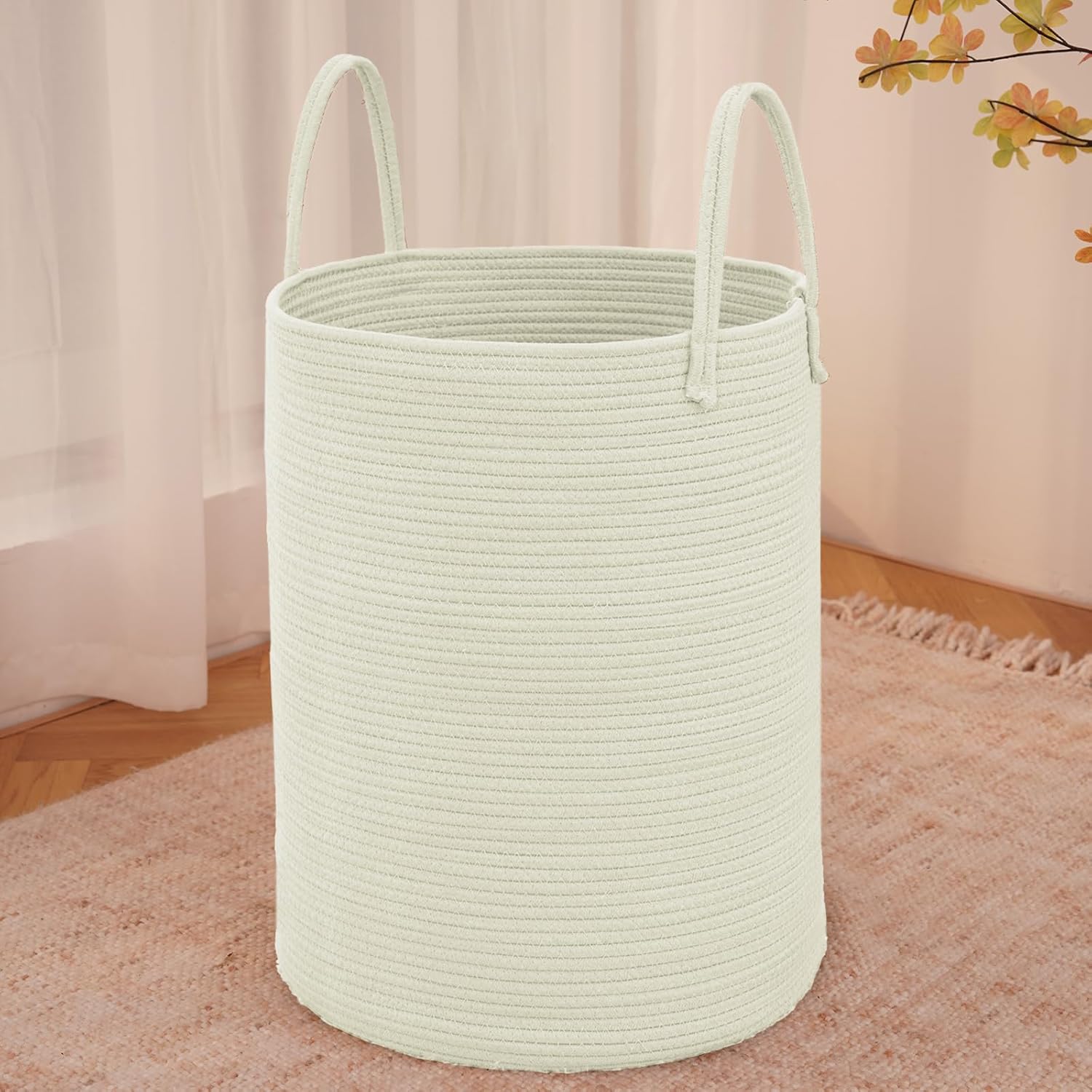 Thumbnail 6 de JMvicyroam Large Woven Laundry Basket 60L