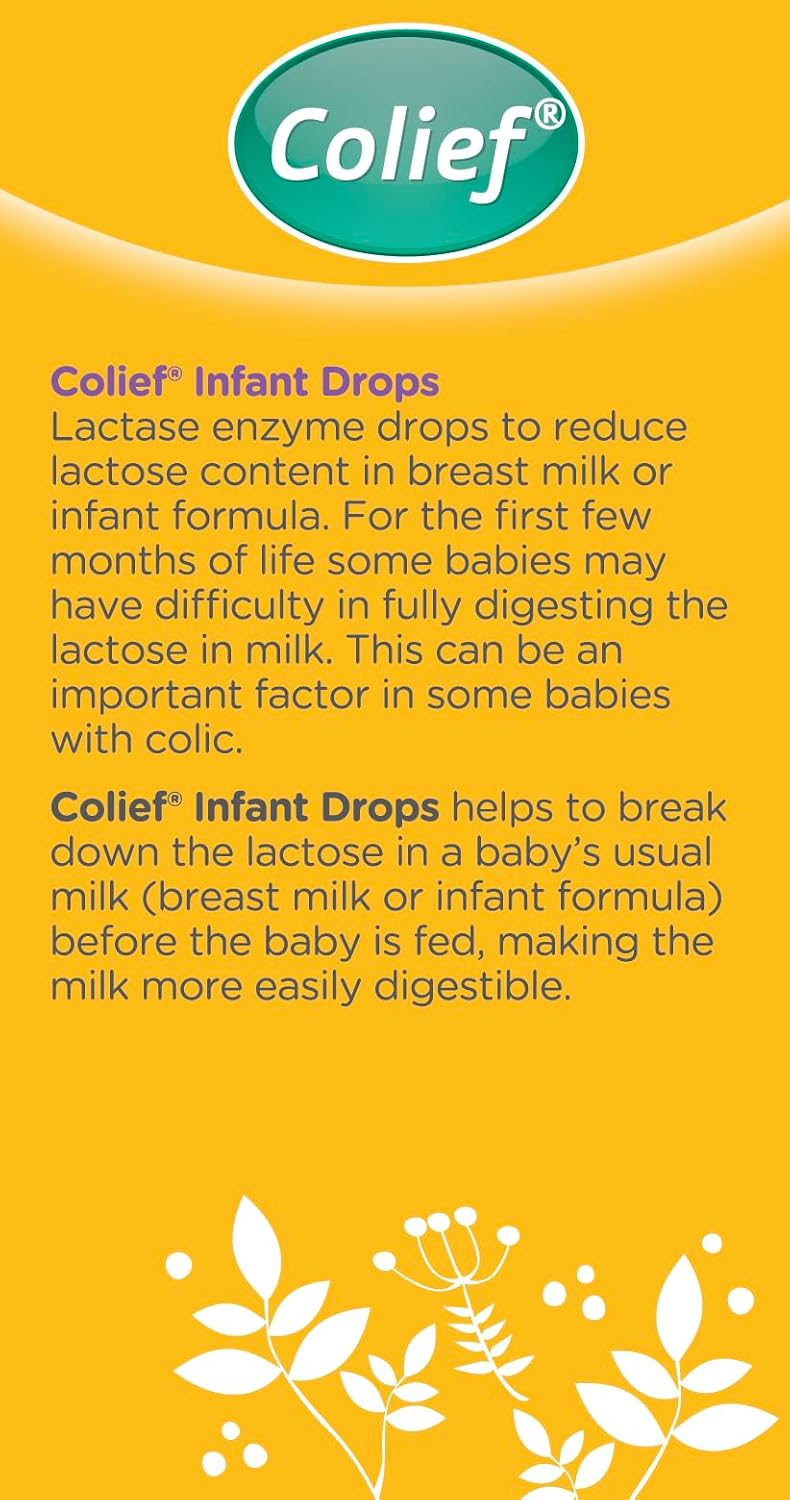Detalle de Colief Infant Drops: Lactase Enzyme Drops for Colic Relief in Babies (15ml)