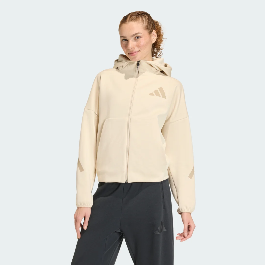 Detalle de Chaqueta con capucha adidas Z.N.E. (Beige)