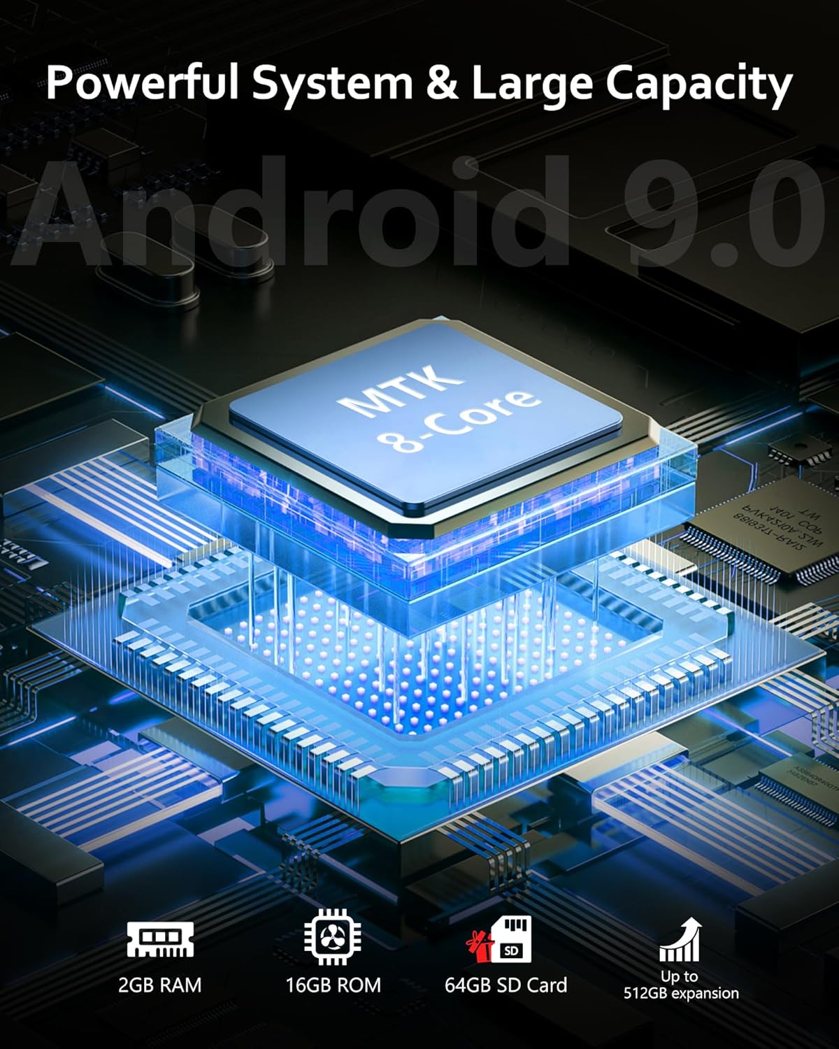 Thumbnail 3 de AGXOV Lettore MP3 con Spotify, Bluetooth e WiFi da 80 GB, schermo touchscreen da 4,02”