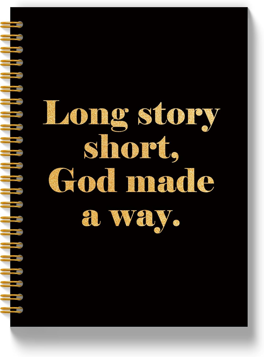 Detalle de ARESGSDGV Long Story Short God Made a Way Spiral Notebook, 160 Pages