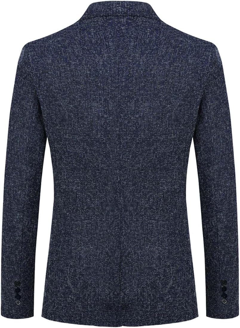 Detalle de Allthemen blazer homme 1 bouton slim fit, veste de costume casual élégante