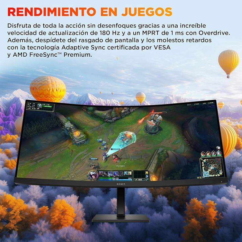 Thumbnail 4 de HP OMEN 34c G2 Monitor gaming 34" WQHD 180 Hz