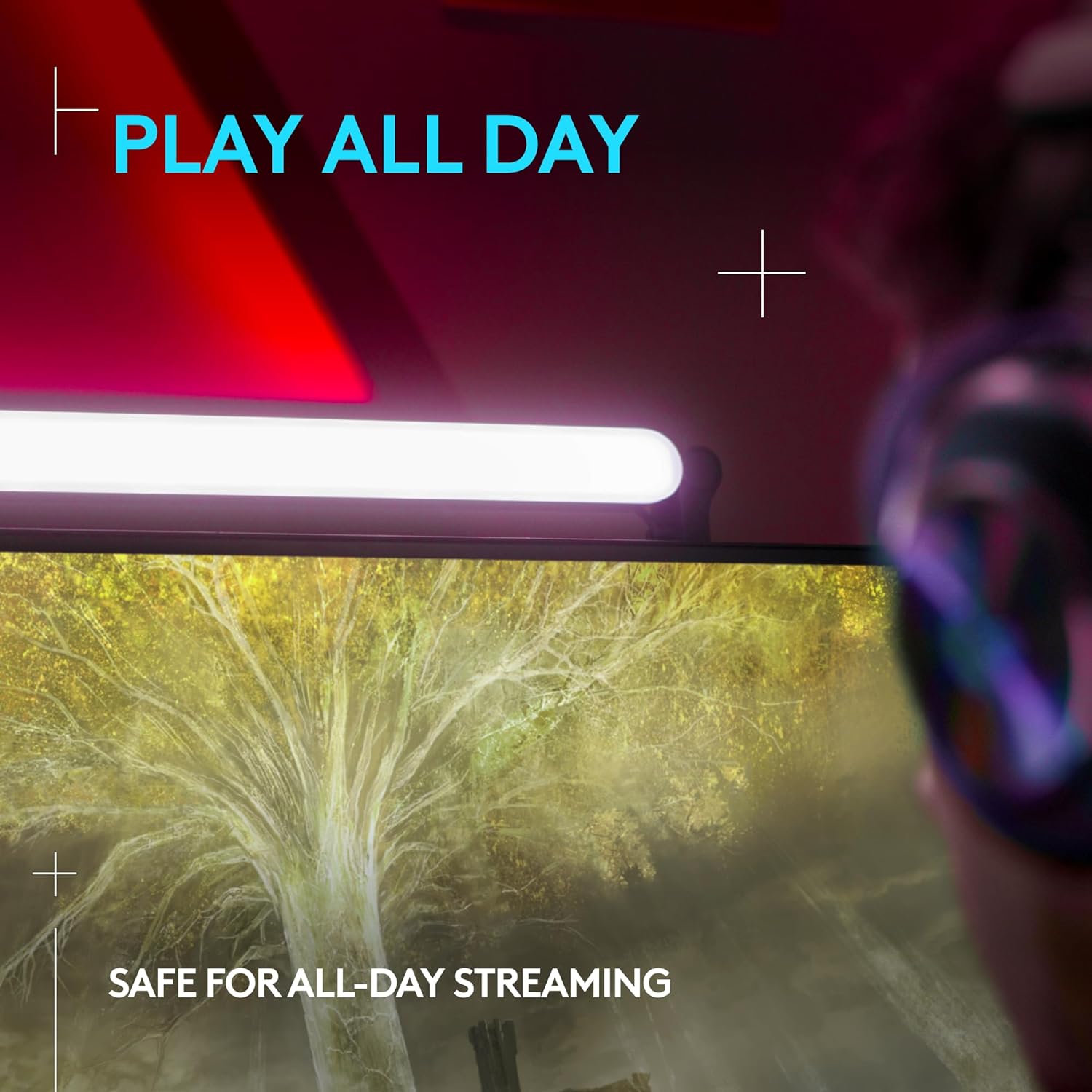 Thumbnail 3 de Logitech G Litra Beam LED Gaming Light Bar, Graphite, Bluetooth, Adjustable Stand